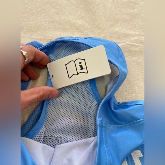 NWT University Sample Nike State Light Blue Dri-FIT Tank Short Set Basketball M - Picture 13 of 13